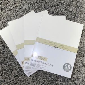 White card stock paper